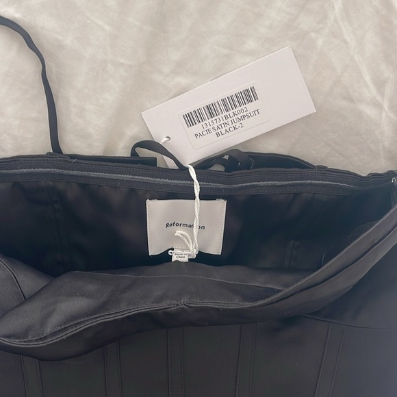 NWT Reformation Pacie Satin Jumpsuit - Picture 4 of 6